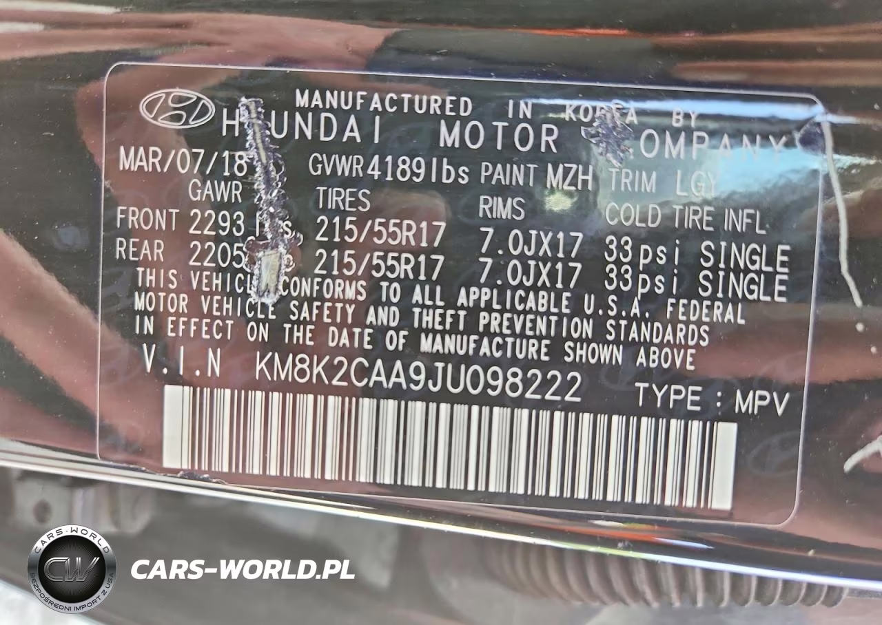 2018 Hyundai Kona Sel VIN:KM8K2CAA9JU098222 - 13