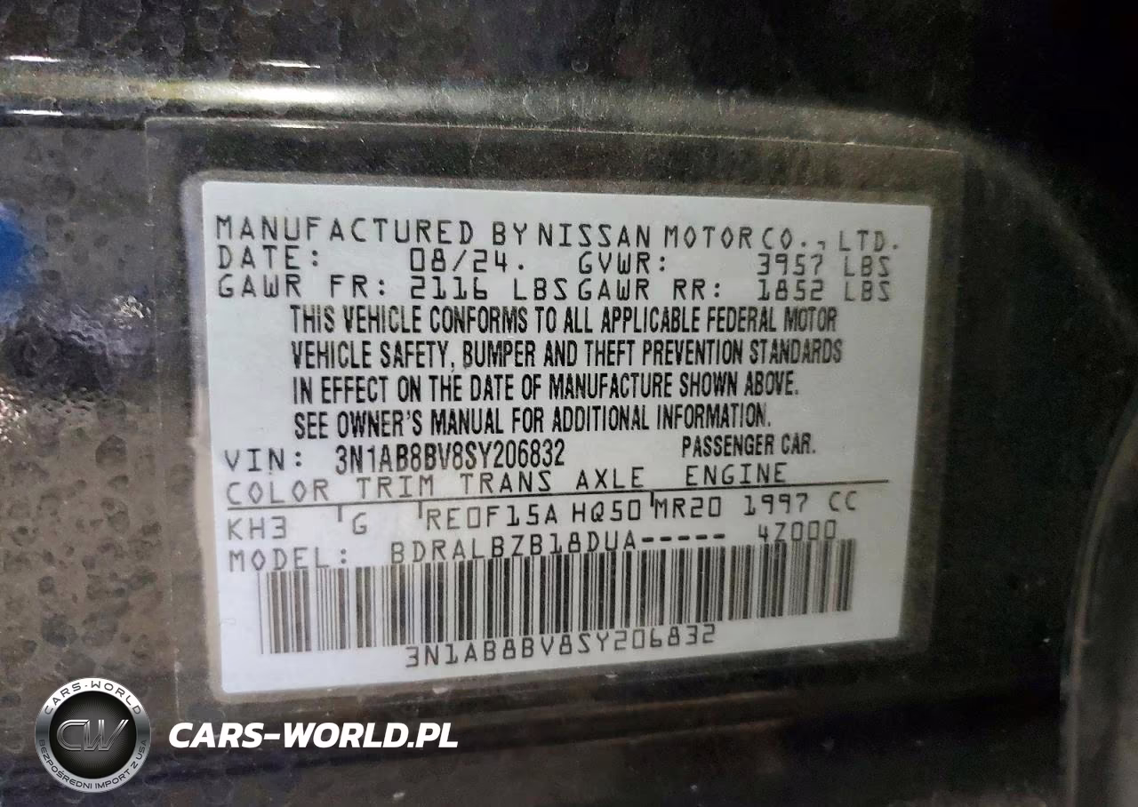 2025 Nissan Sentra S VIN:3N1AB8BV8SY206832 - 12
