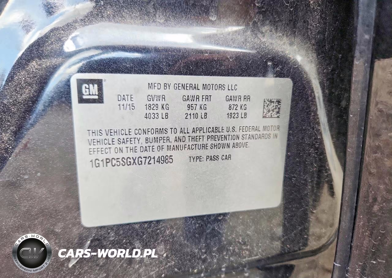 2016 Chevrolet Cruze Limited Ls VIN:1G1PC5SGXG7214985 - 12