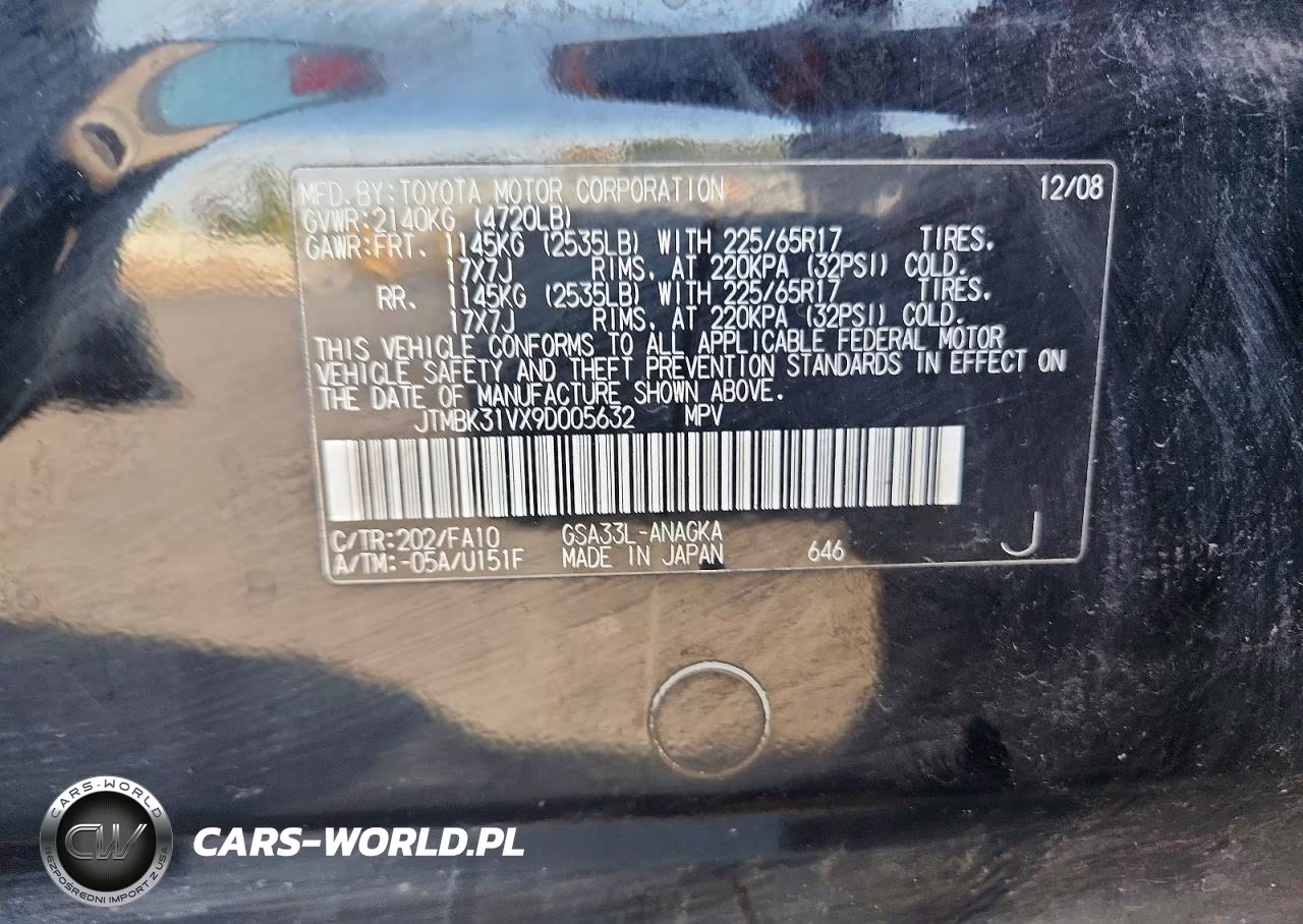 2009 Toyota Rav4 Limited VIN:JTMBK31VX9D005632 - 12