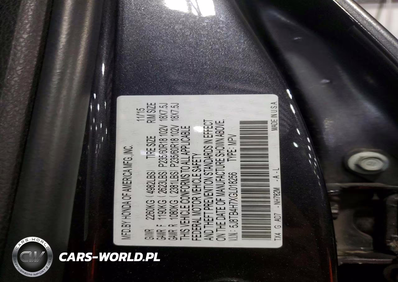 2016 Acura Rdx Advance VIN:5J8TB4H7XGL018256 - 12