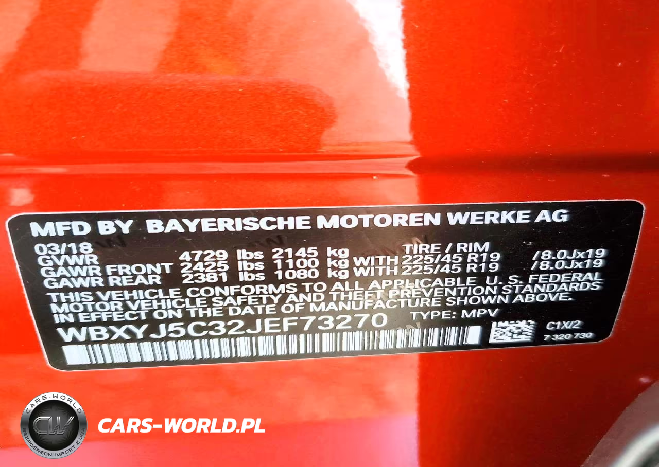 2018 BMW X2 xDrive28I VIN:WBXYJ5C32JEF73270 - 14