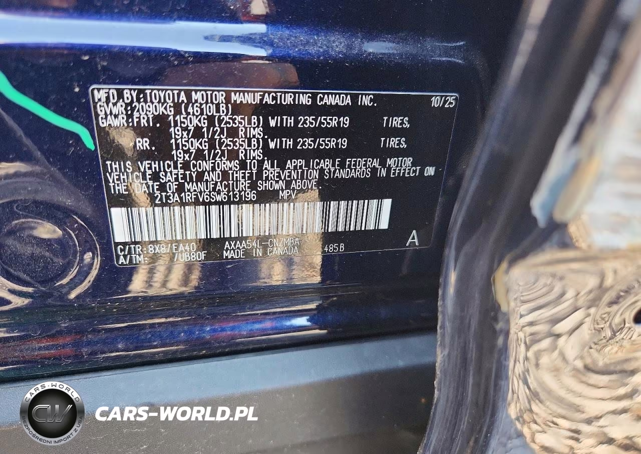 2025 Toyota Rav4 Xle Premium VIN:2T3A1RFV6SW613196 - 13