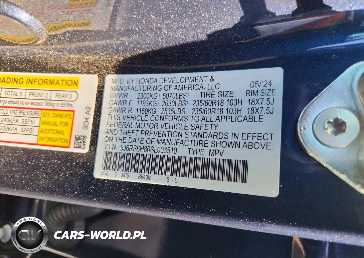 2025 Honda Cr-V Sport-L VIN:5J6RS6H80SL003510 - 14