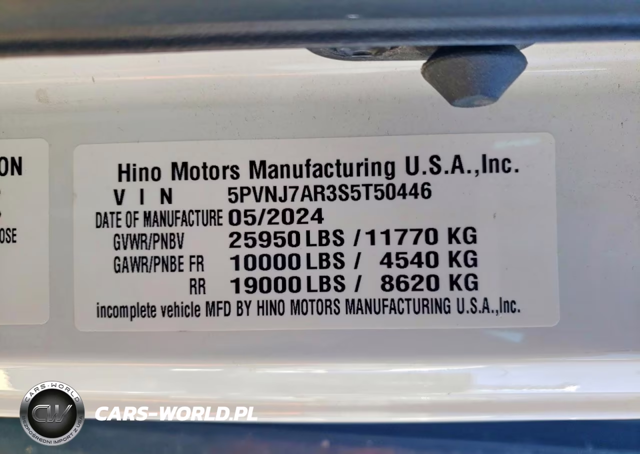 2025 Hino Hino L6 VIN:5PVNJ7AR3S5T50446 - 12