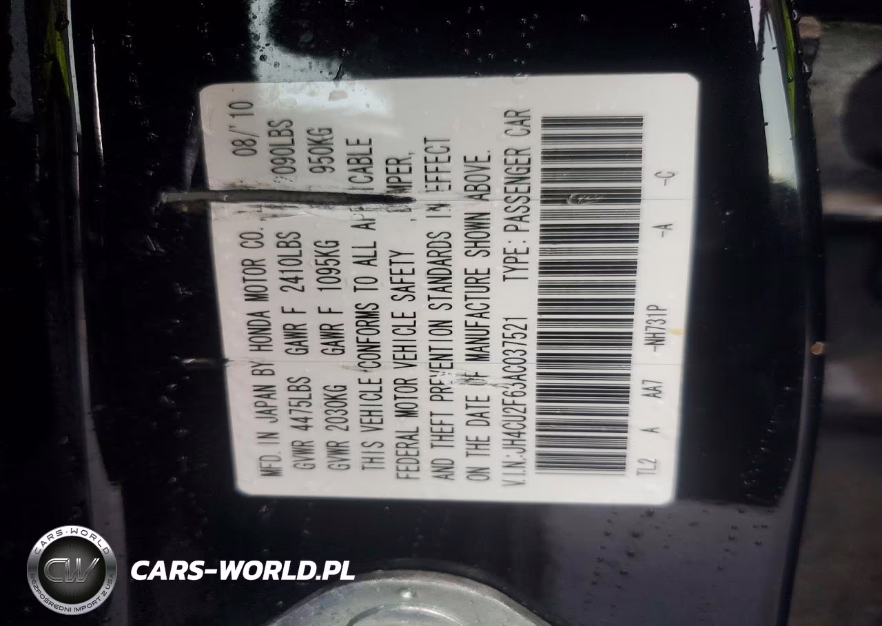 2010 Acura Tsx VIN:JH4CU2F63AC037521 - 12