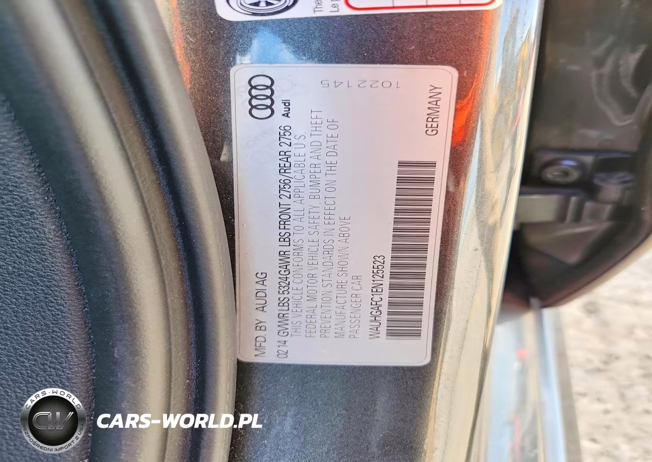 2014 Audi A6 Prestige VIN:WAUHGAFC1EN125523 - 12