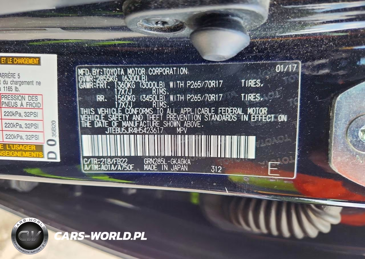 2017 Toyota 4Runner Sr5 VIN:JTEBU5JR4H5423617 - 14