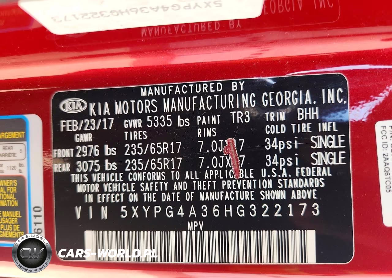 2017 Kia Sorento Lx VIN:5XYPG4A36HG322173 - 13