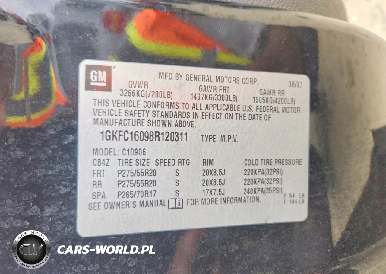 2008 GMC Yukon Xl C1500 VIN:1GKFC16098R120311 - 14