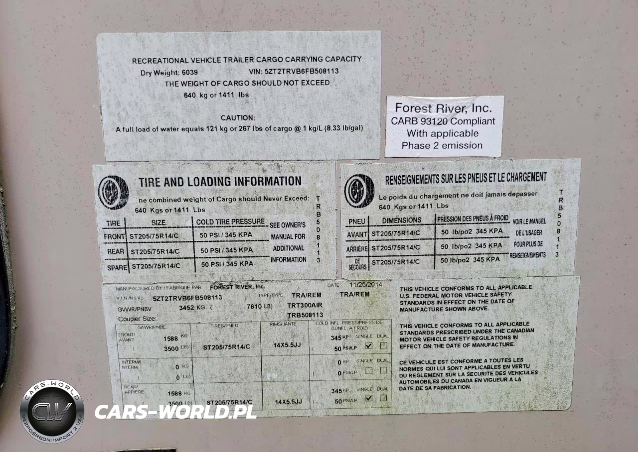 2015 Forest River Tracer Air Camper VIN:5ZT2TRVB6FB508113 - 10