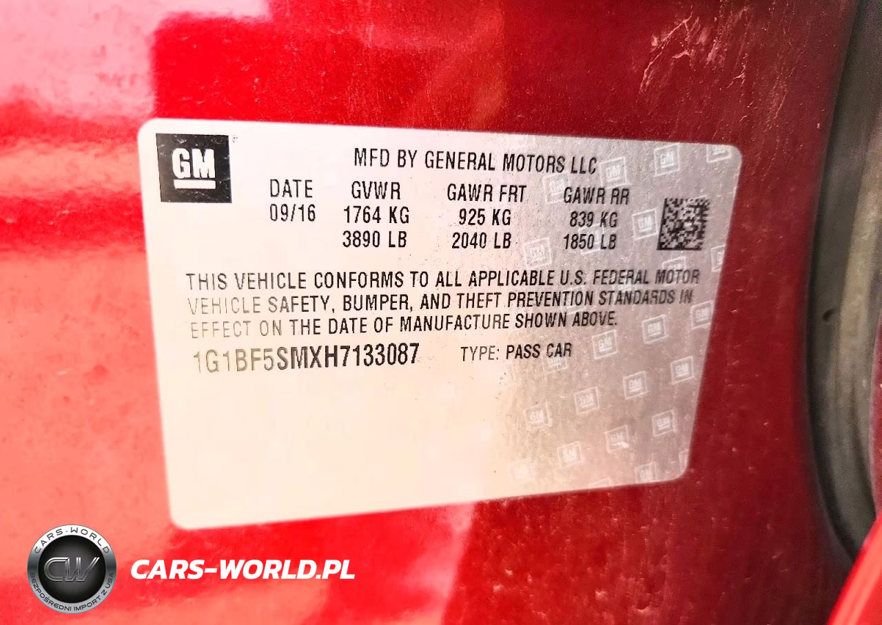 2017 Chevrolet Cruze Premier VIN:1G1BF5SMXH7133087 - 12