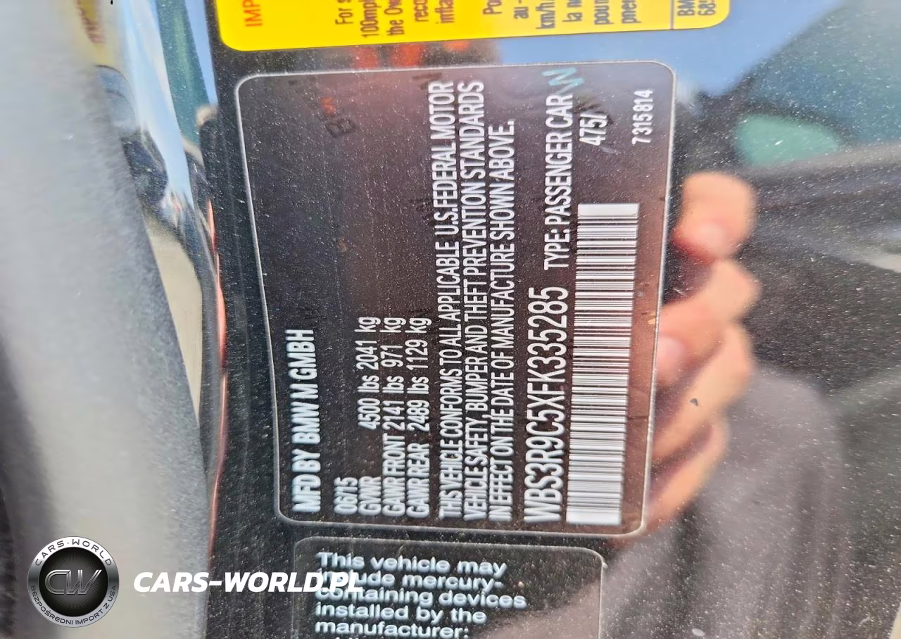 2015 BMW M4 VIN:WBS3R9C5XFK335285 - 12