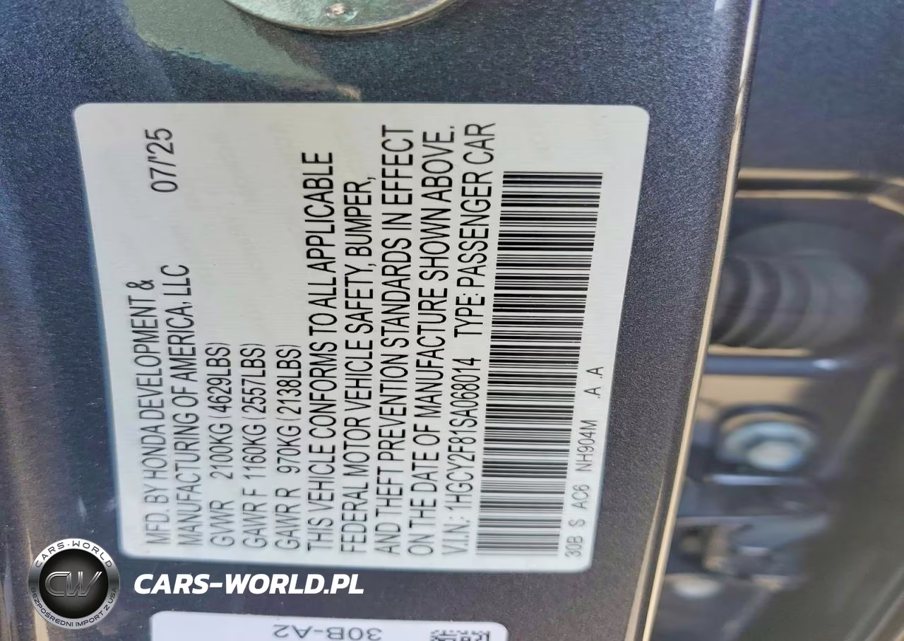 2025 Honda Accord Touring Hybrid VIN:1HGCY2F81SA068014 - 12