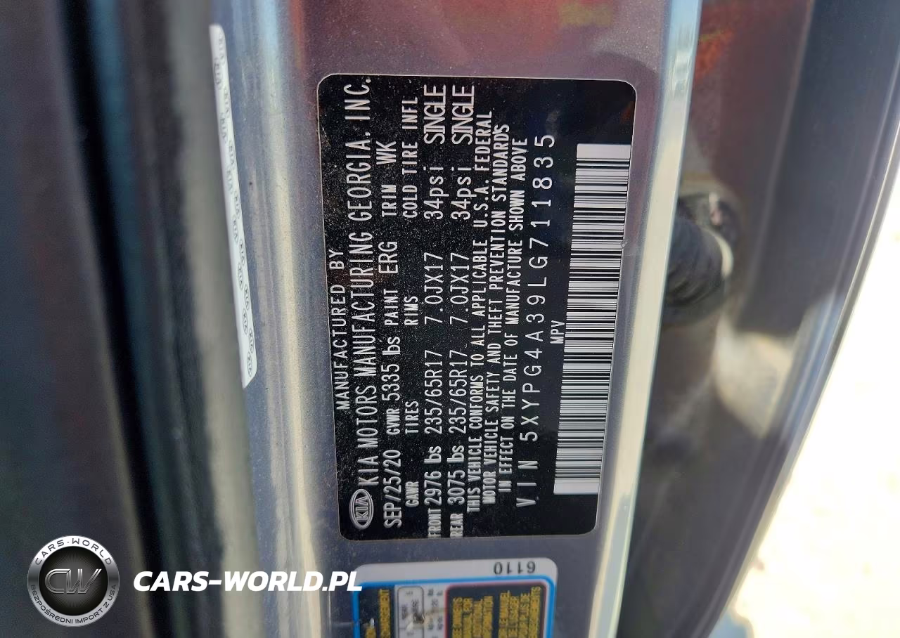 2020 Kia Sorento L VIN:5XYPG4A39LG711835 - 13