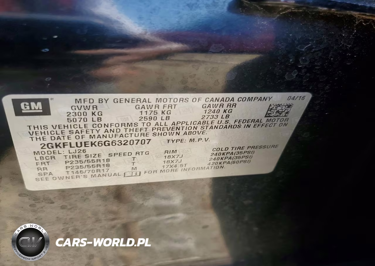 2016 GMC Terrain Slt VIN:2GKFLUEK6G6320707 - 12