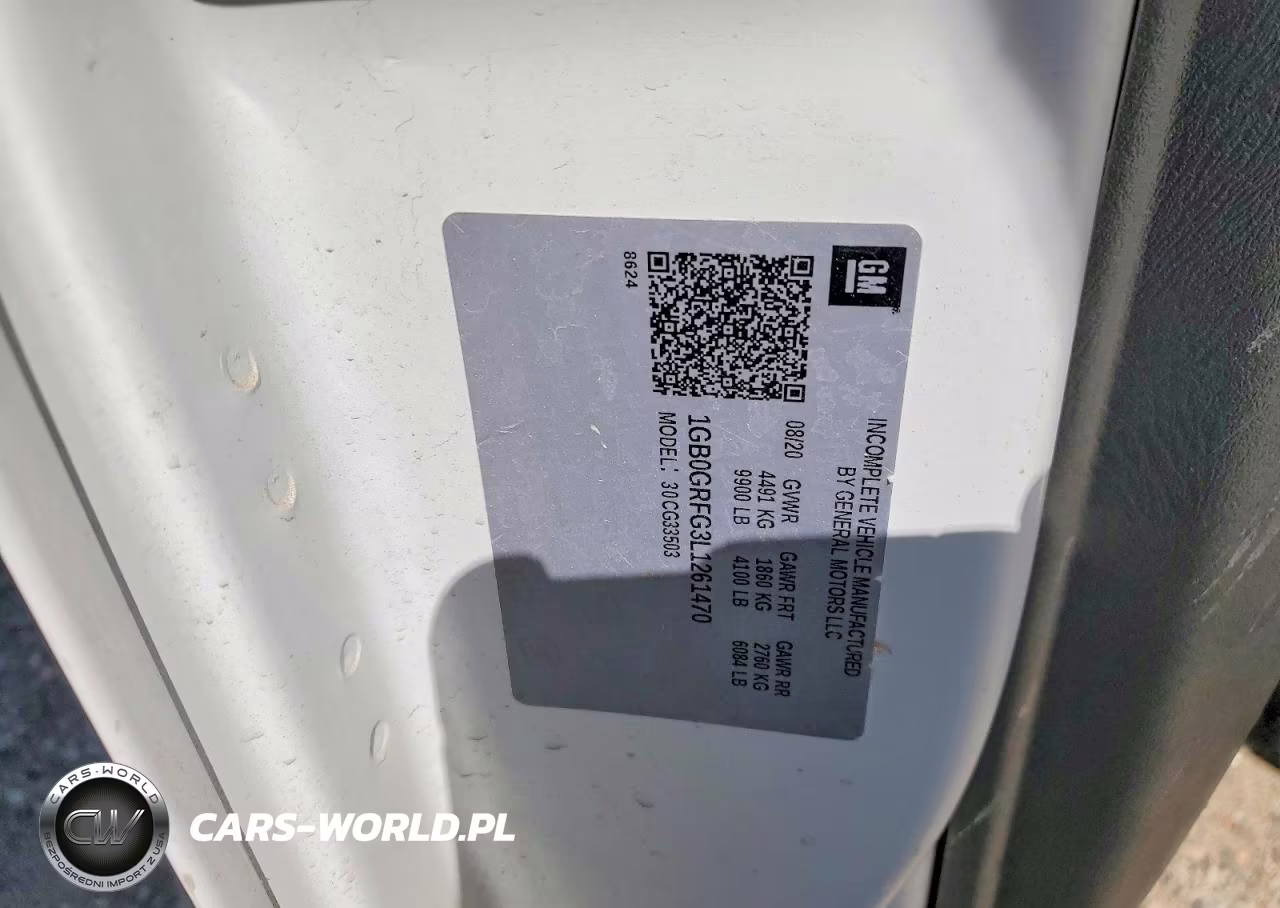 2020 Chevrolet Express 35 VIN:1GB0GRFG3L1261470 - 13