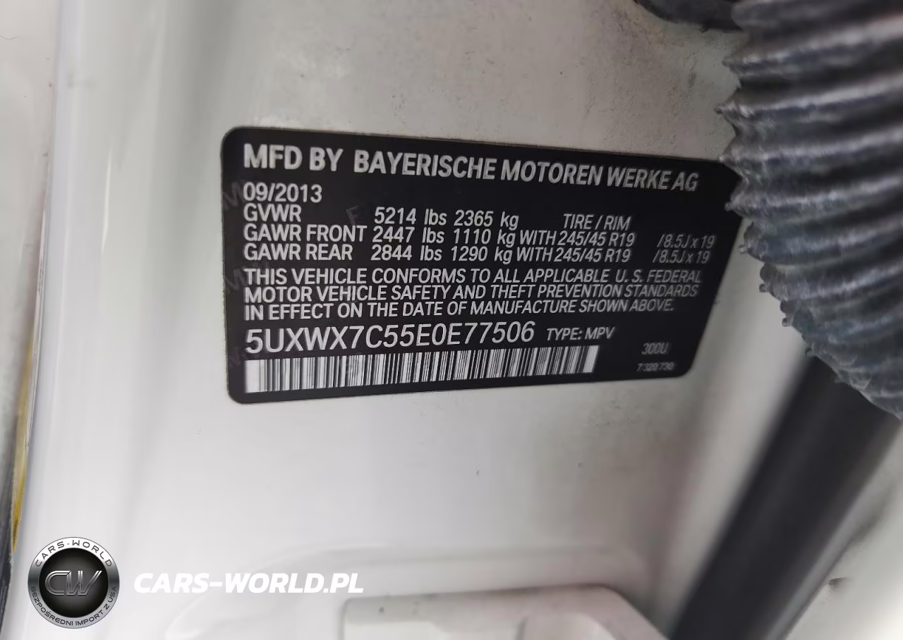2019 BMW X3 xDrive35I VIN:5UXWX7C55E0E77506 - 13