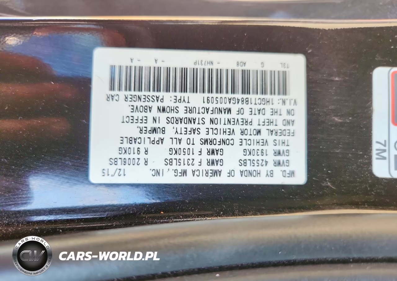 2016 Honda Accord VIN:1HGCT1B84GA005091 - 13