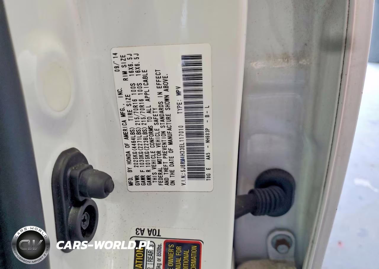 2014 Honda Cr-V Lx VIN:5J6RM4H33EL117010 - 14