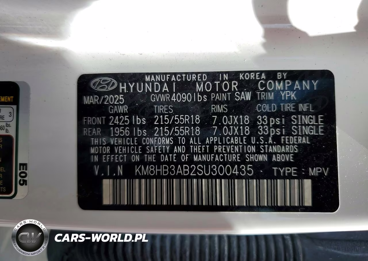 2025 Hyundai Kona VIN:KM8HB3AB2SU300435 - 14
