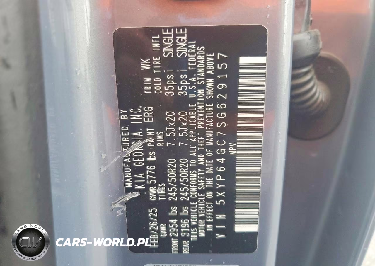 2025 Kia Telluride S VIN:5XYP64GC7SG629157 - 14