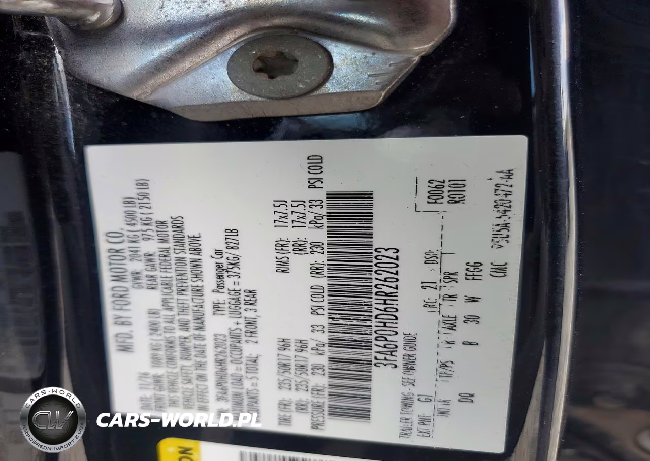 2017 Ford Fusion Se VIN:3FA6P0HD6HR262023 - 12