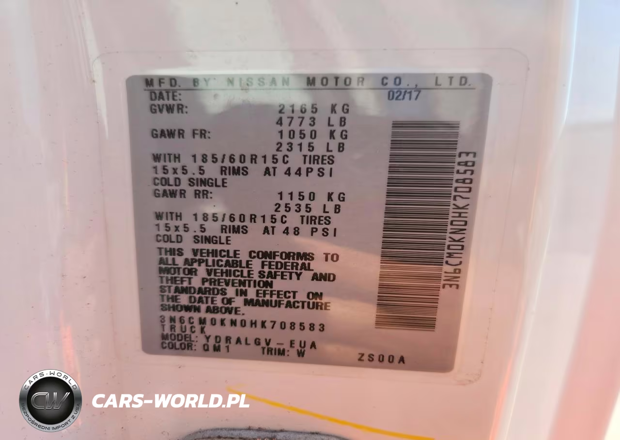 2017 Nissan Nv200 Delivery Van VIN:3N6CM0KN0HK708583 - 12