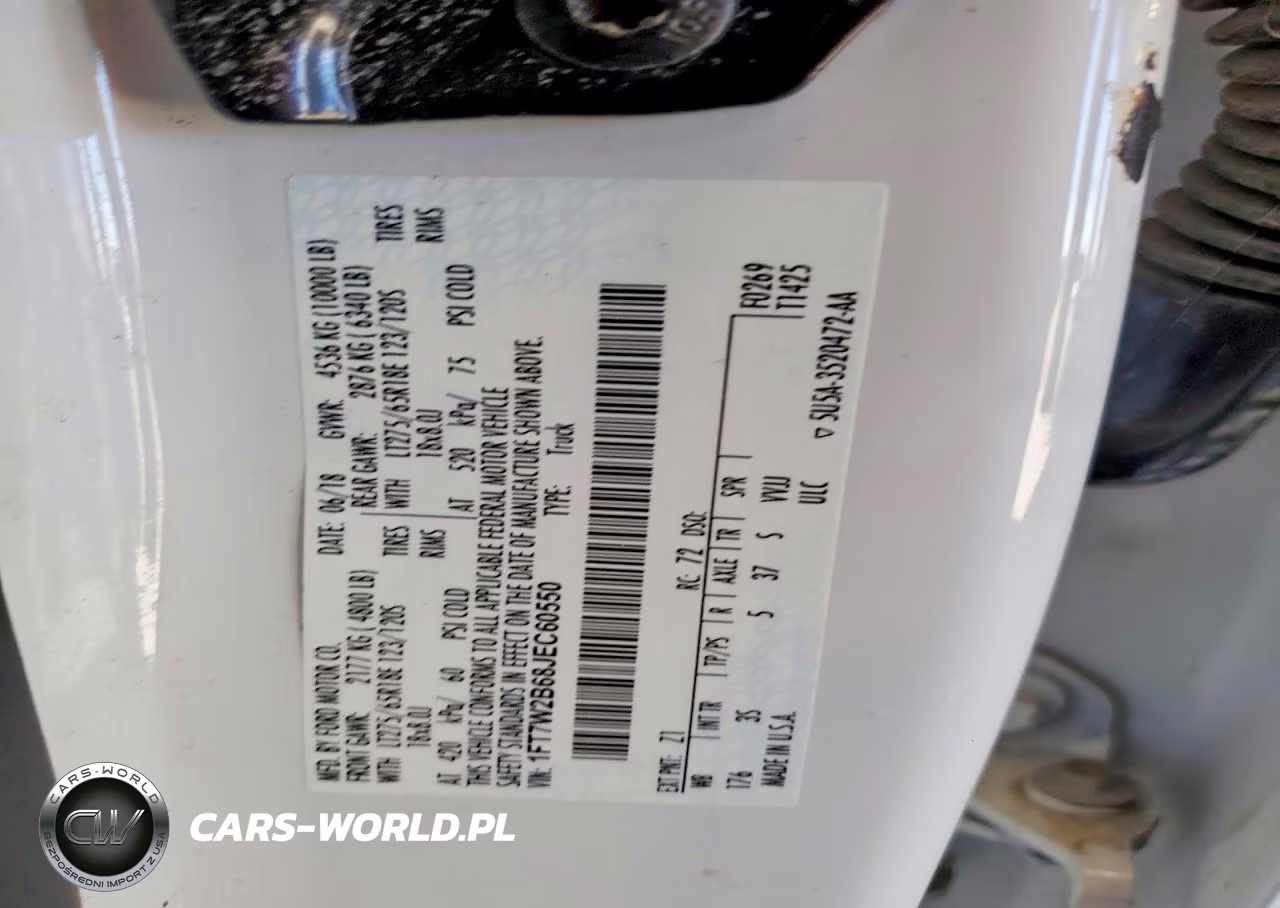 2018 Ford F250 Super Duty VIN:1FT7W2B68JEC60550 - 12