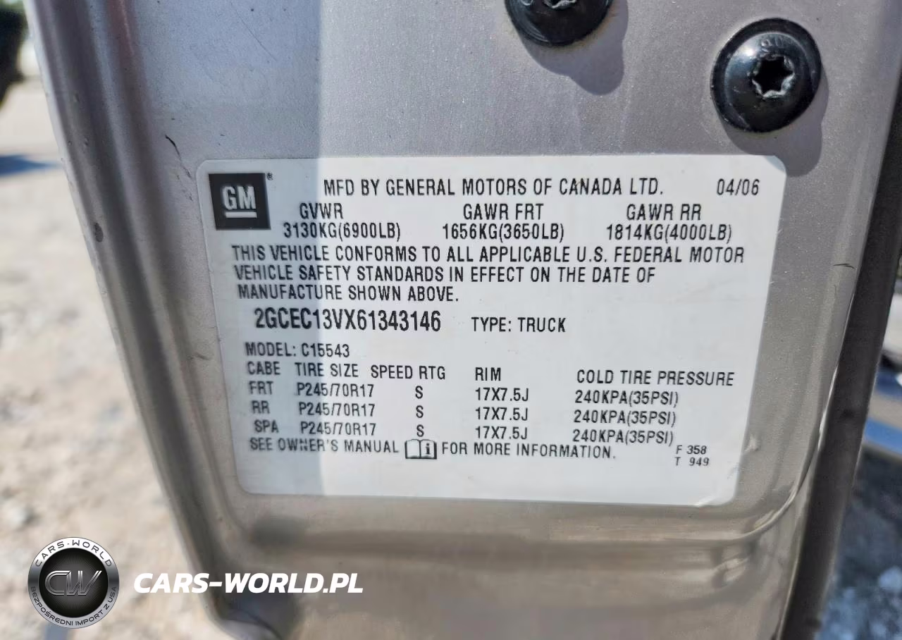 2006 Chevrolet Silverado C1500 VIN:2GCEC13VX61343146 - 12