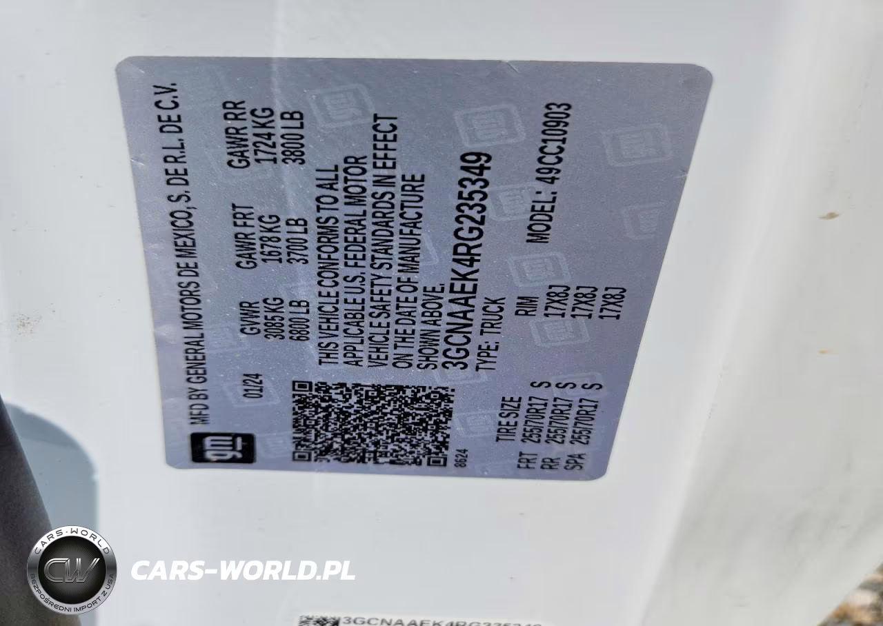 2024 Chevrolet Silverado C1500 VIN:3GCNAAEK4RG235349 - 12