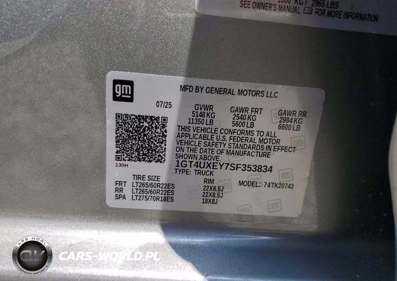 2025 GMC Sierra K2500 Denali Ultimate VIN:1GT4UXEY7SF353834 - 12