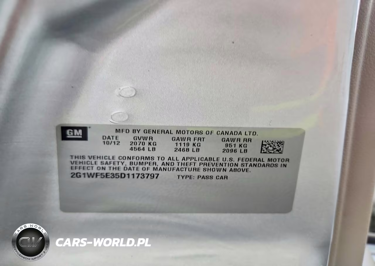 2013 Chevrolet Impala Ls VIN:2G1WF5E35D1173797 - 12