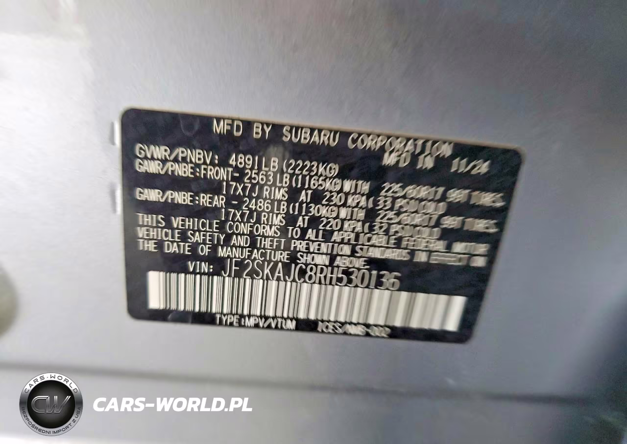 2024 Subaru Forester Wilderness VIN:JF2SKAJC8RH530136 - 14
