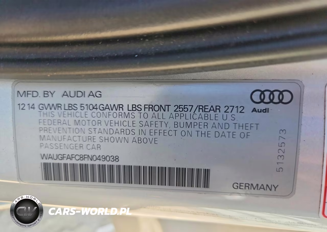 2015 Audi A6 Premium Plus VIN:WAUGFAFC8FN049038 - 12