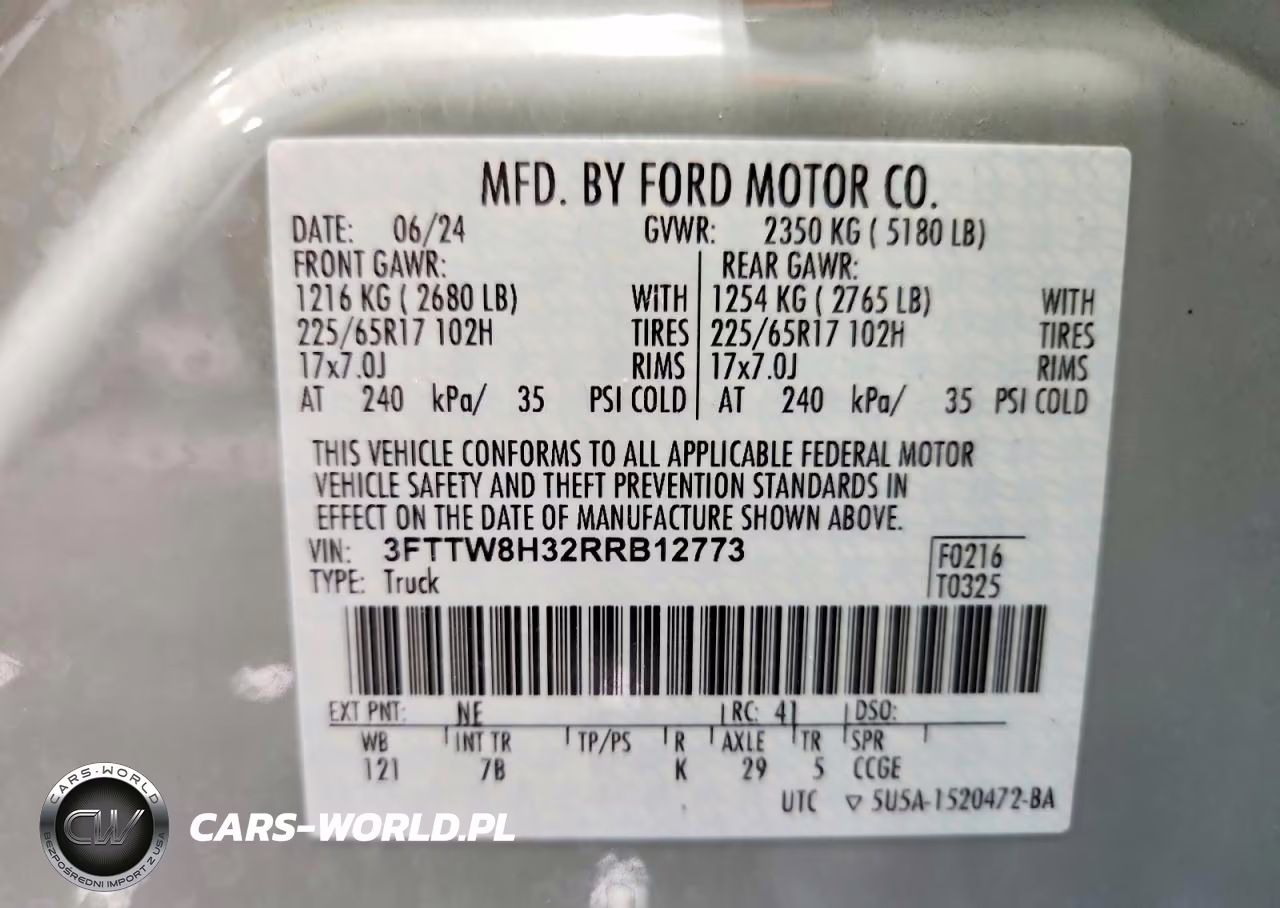 2024 Ford Maverick Xlt VIN:3FTTW8H32RRB12773 - 12