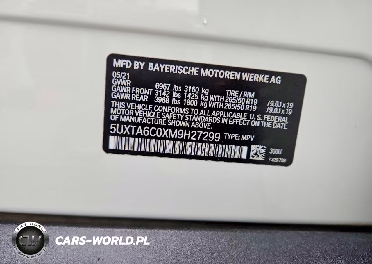 2021 BMW X5 xDrive45E VIN:5UXTA6C0XM9H27299 - 13