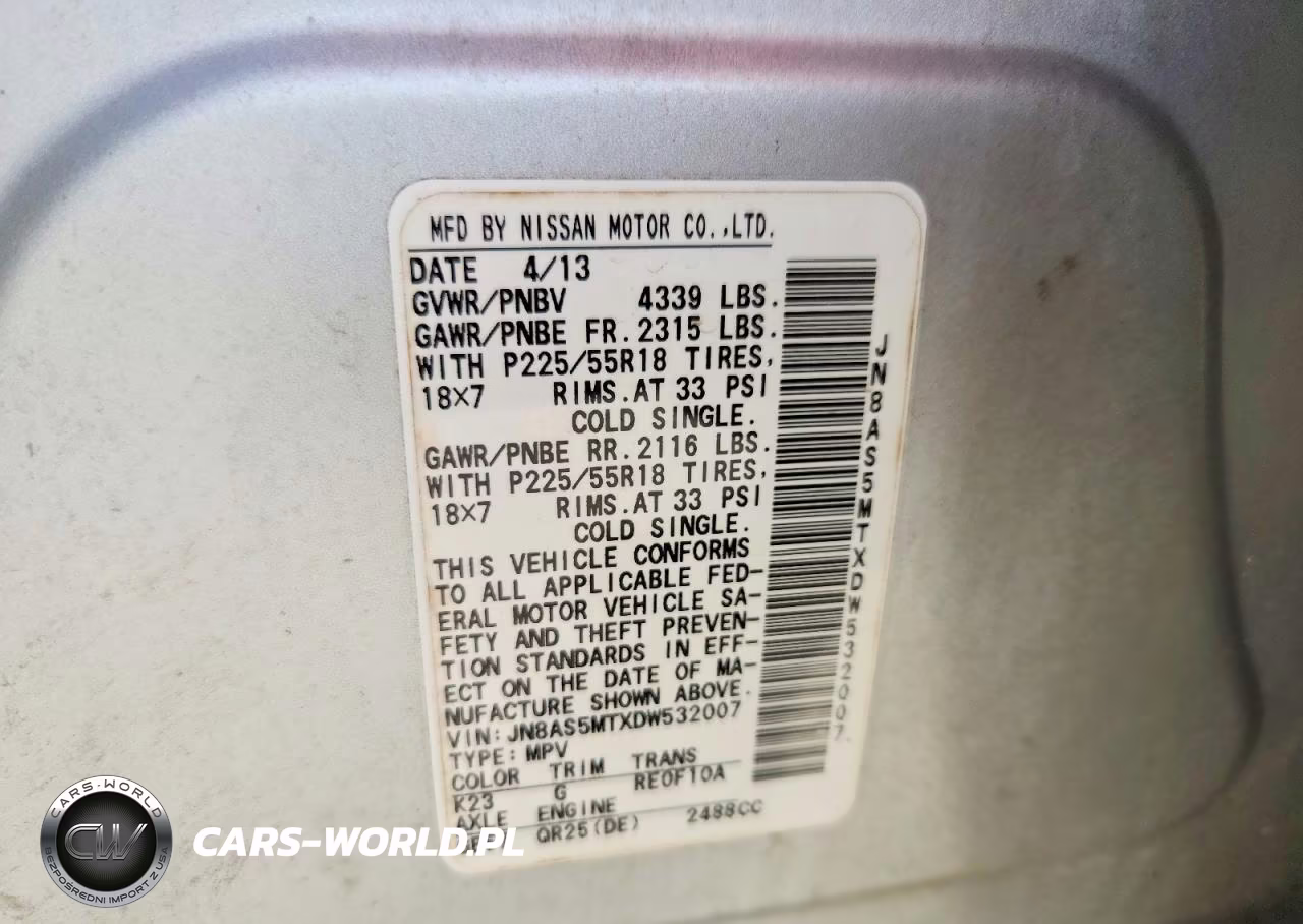 2013 Nissan Rogue S VIN:JN8AS5MTXDW532007 - 14