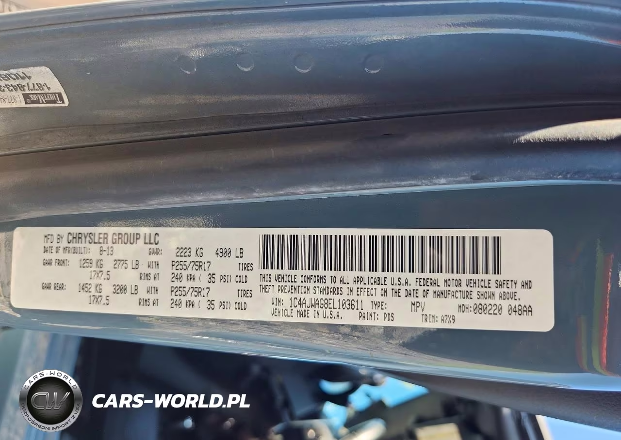 2014 Jeep Wrangler Sport VIN:1C4AJWAG8EL103611 - 12