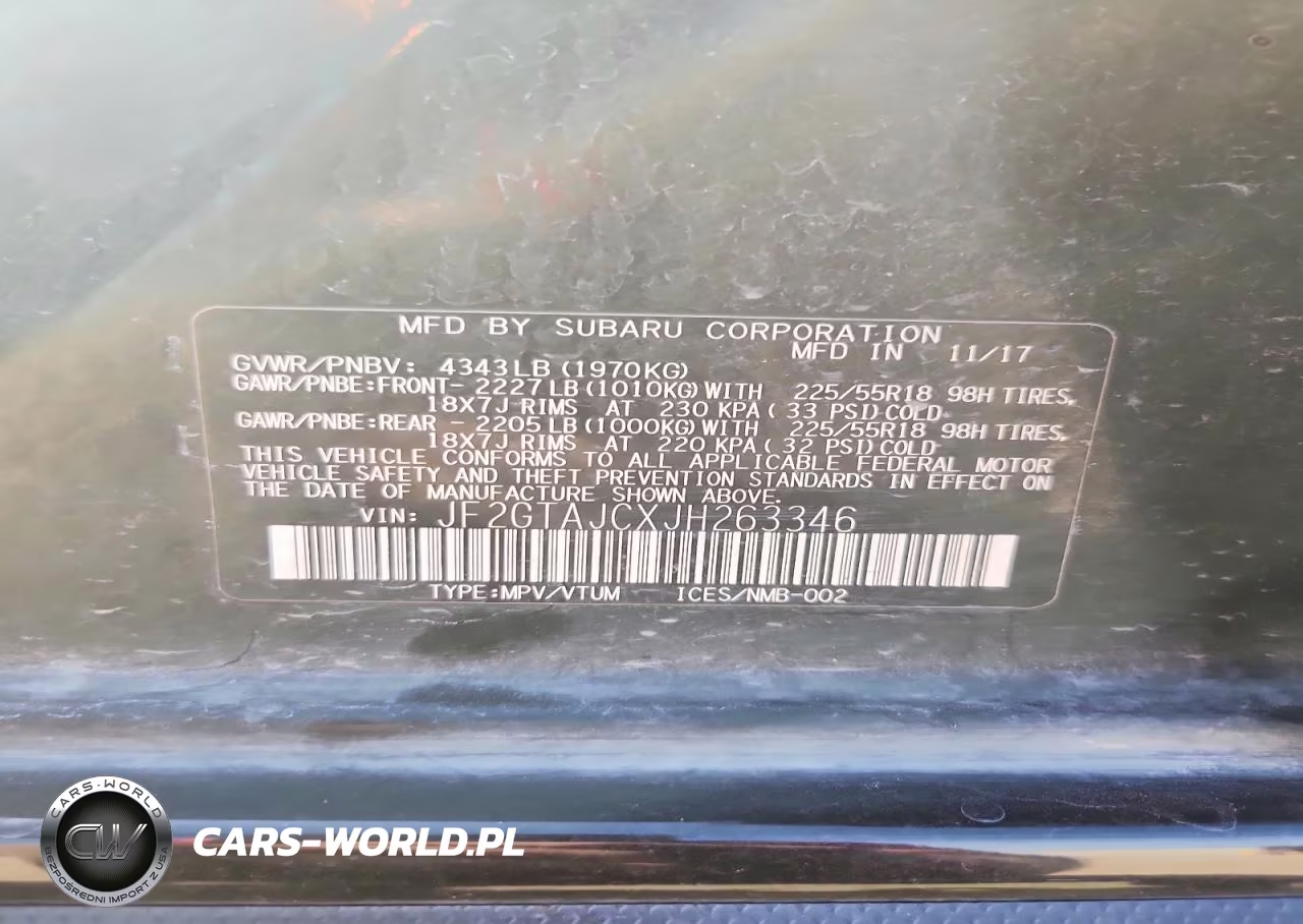 2018 Subaru Crosstrek Limited VIN:JF2GTAJCXJH263346 - 12