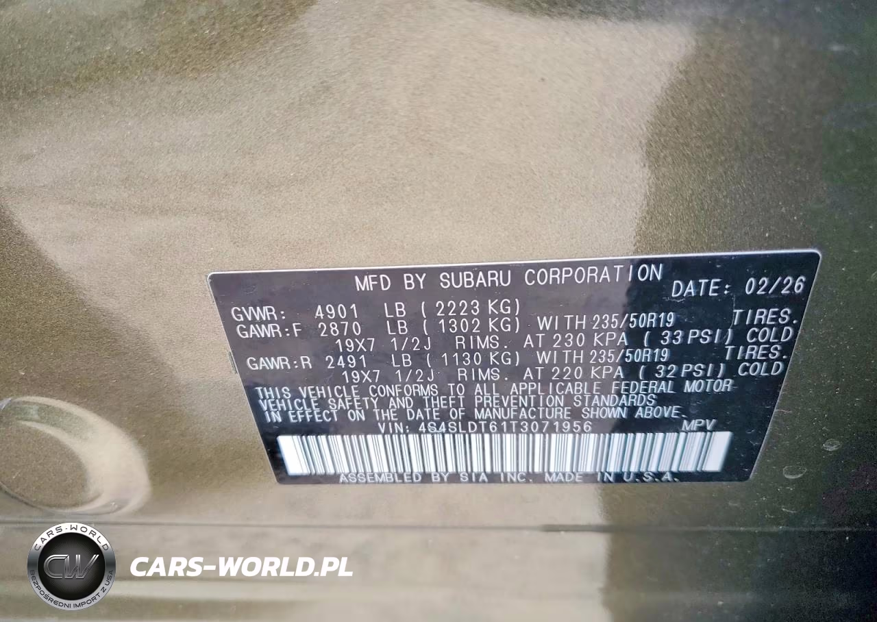 2026 Subaru Forester Touring VIN:4S4SLDT61T3071956 - 13