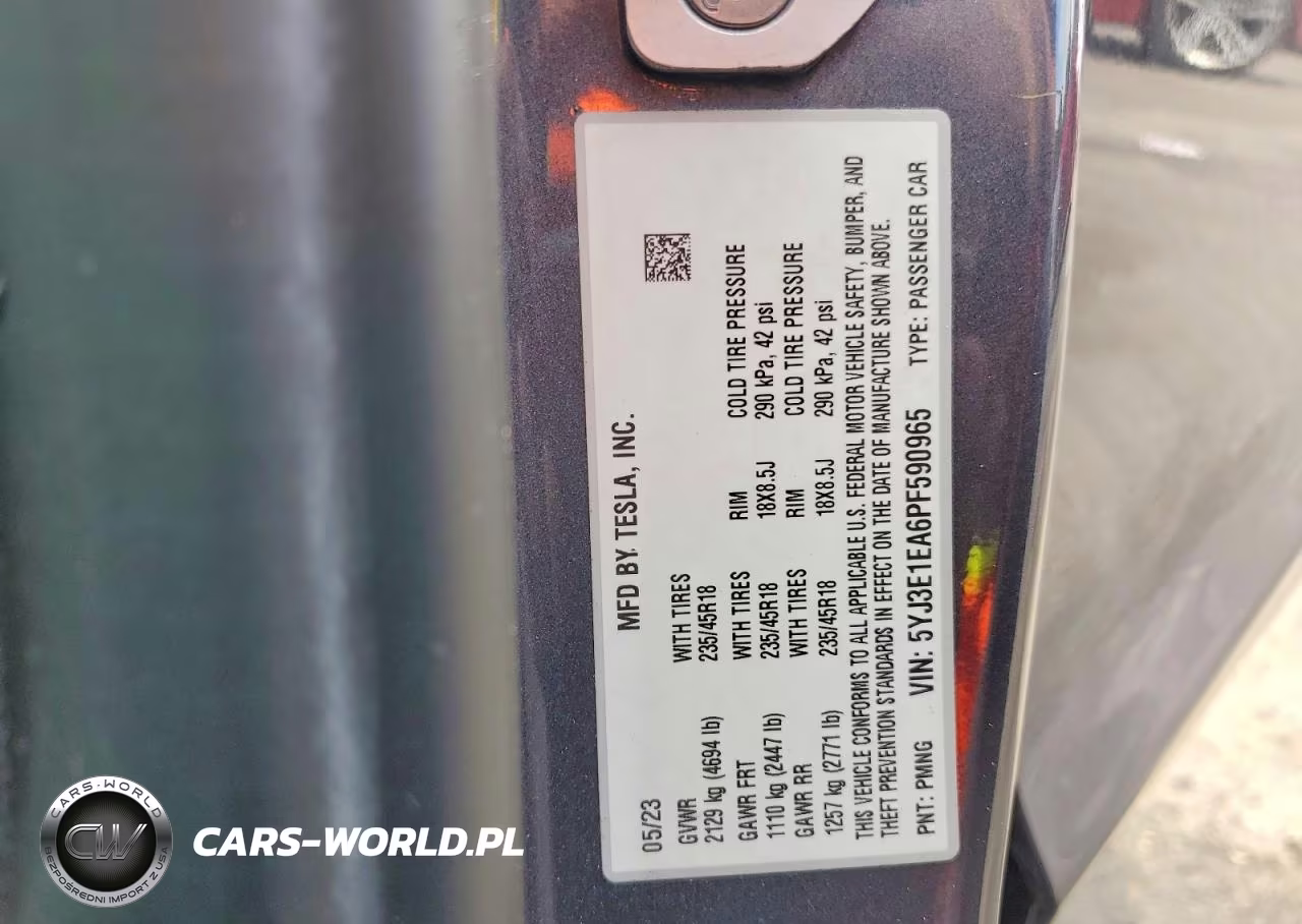 2023 Tesla Model 3 VIN:5YJ3E1EA6PF590965 - 12