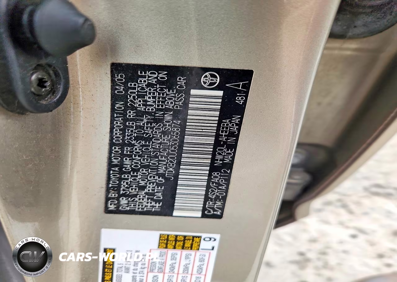2005 Toyota Prius Base VIN:JTDKB20U053065874 - 12