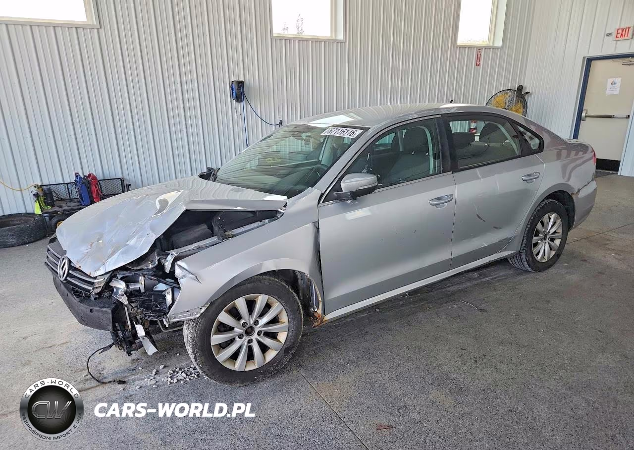 2013 Volkswagen Passat S VIN:1VWAP7A30DC031221 - 1