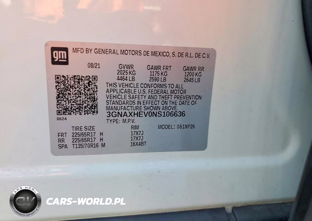 2022 Chevrolet Equinox Ls VIN:3GNAXHEV0NS106636 - 13