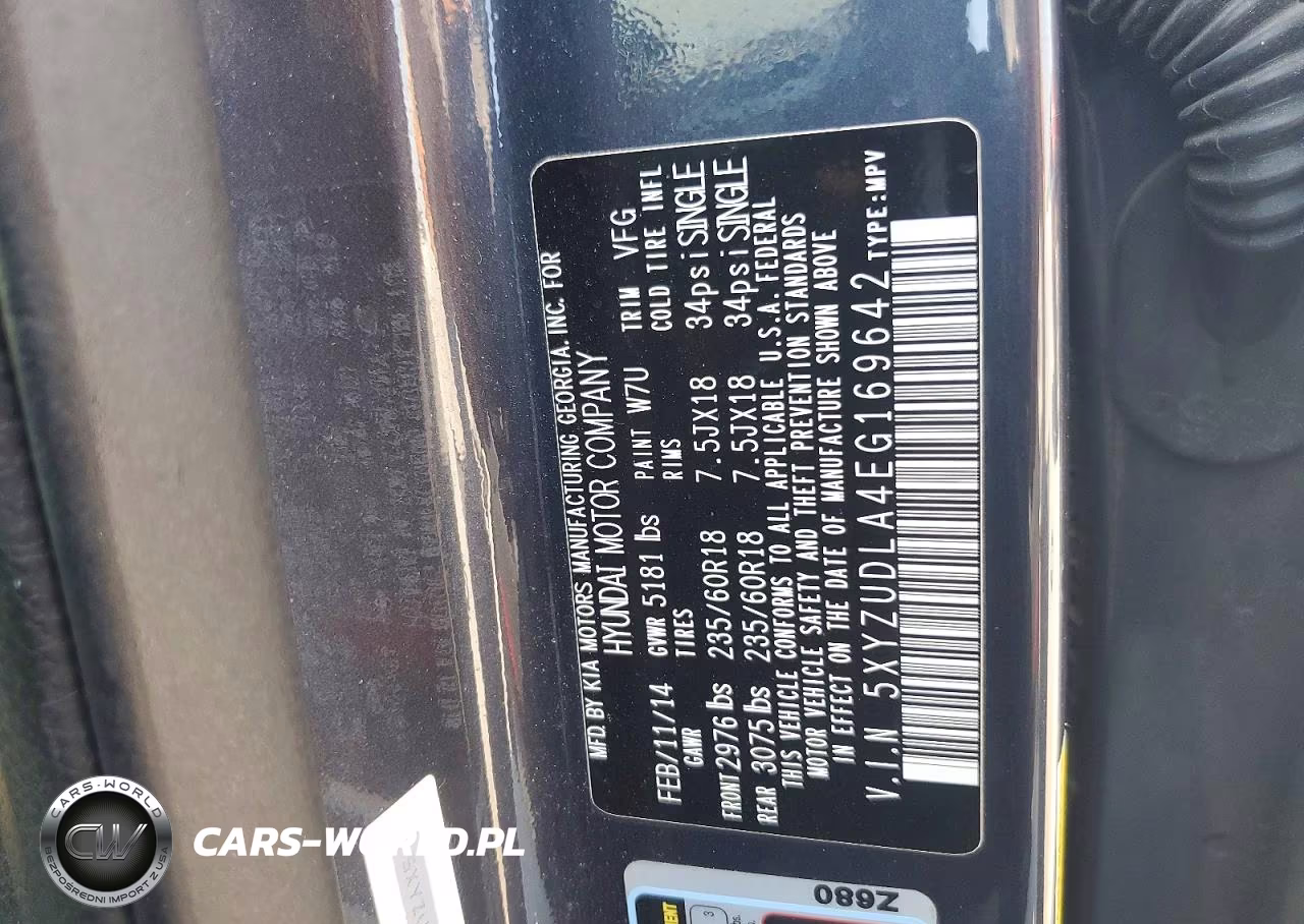 2014 Hyundai Santa Fe Sport 2.0T VIN:5XYZUDLA4EG169642 - 14