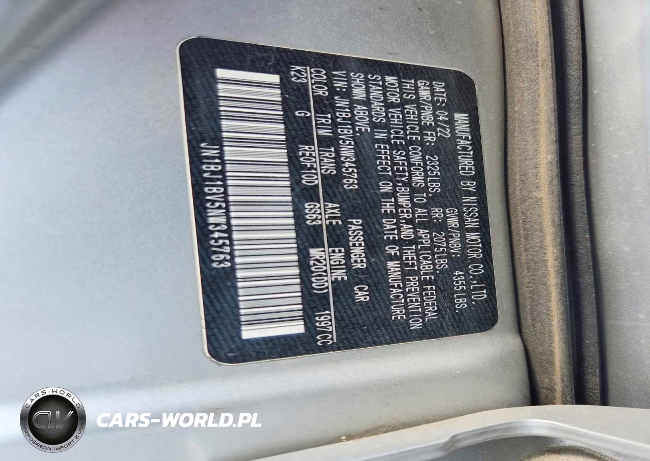 2022 Nissan Rogue Sport Sv VIN:JN1BJ1BV5NW345763 - 13