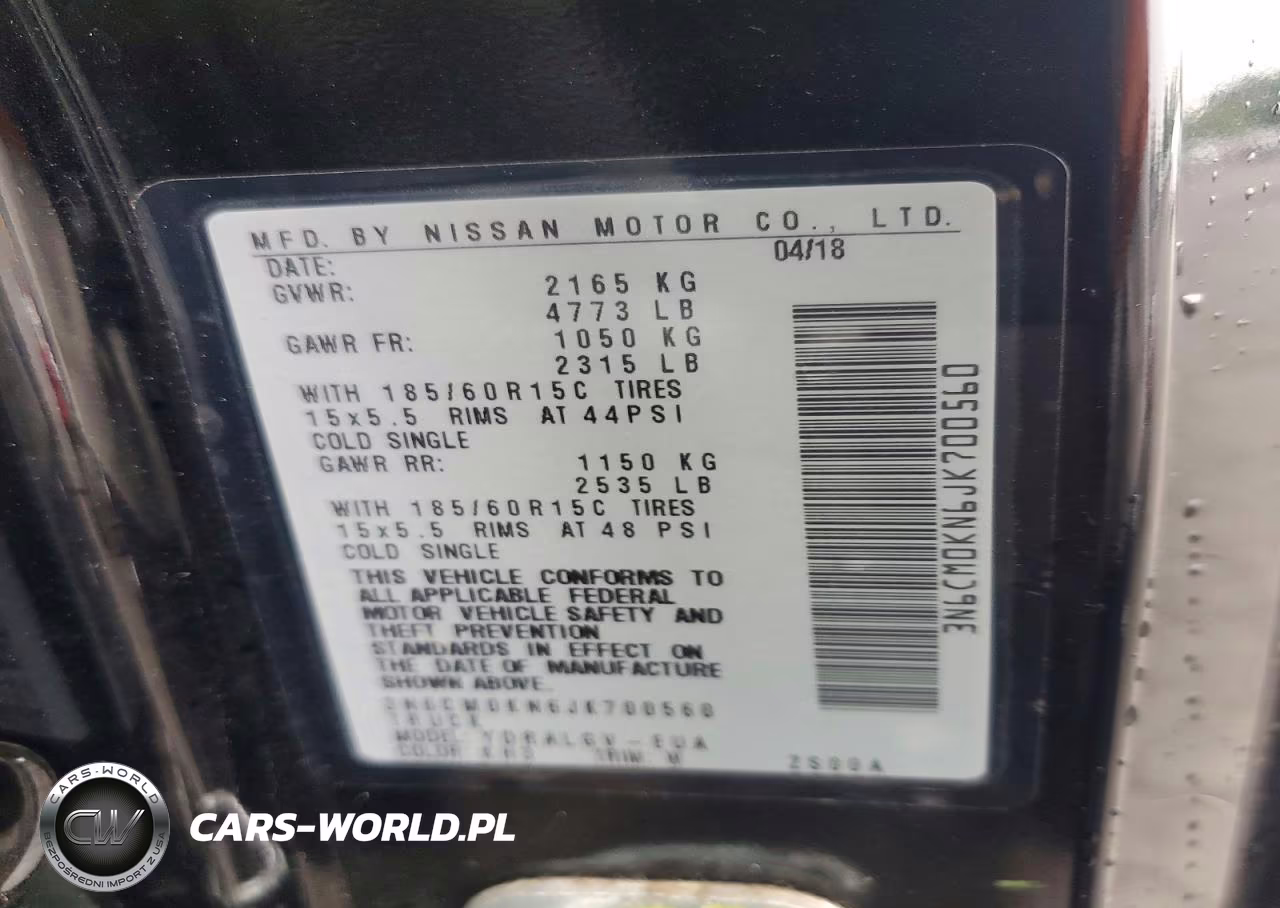 2018 Nissan Nv200 Sv VIN:3N6CM0KN6JK700560 - 13