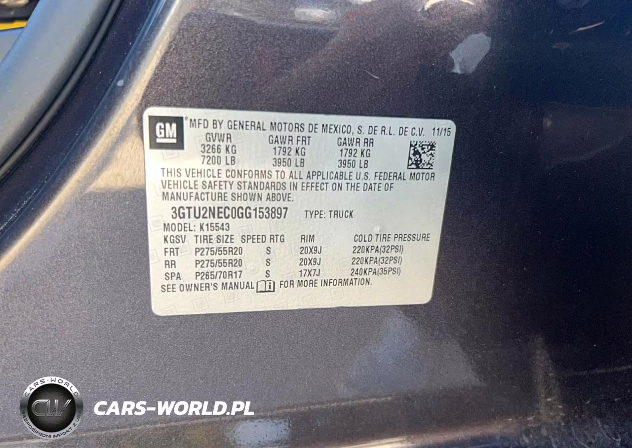 2016 GMC Sierra K1500 Slt VIN:3GTU2NEC0GG153897 - 10