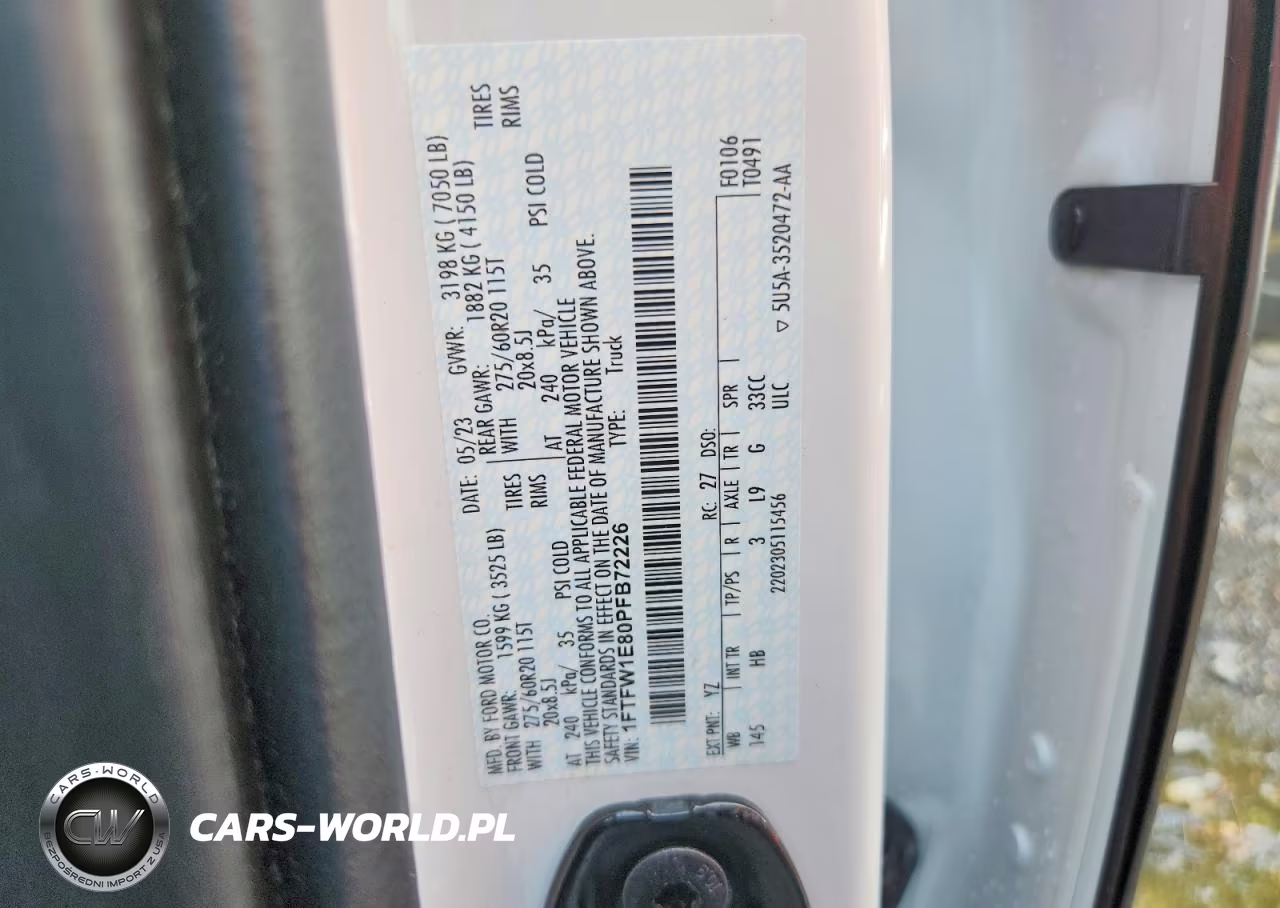 2023 Ford F150 Supercrew VIN:1FTFW1E80PFB72226 - 12